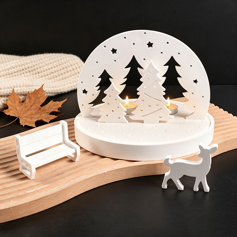 Christmas Elk Tealight Candle  - Holiday Candle Set review and price