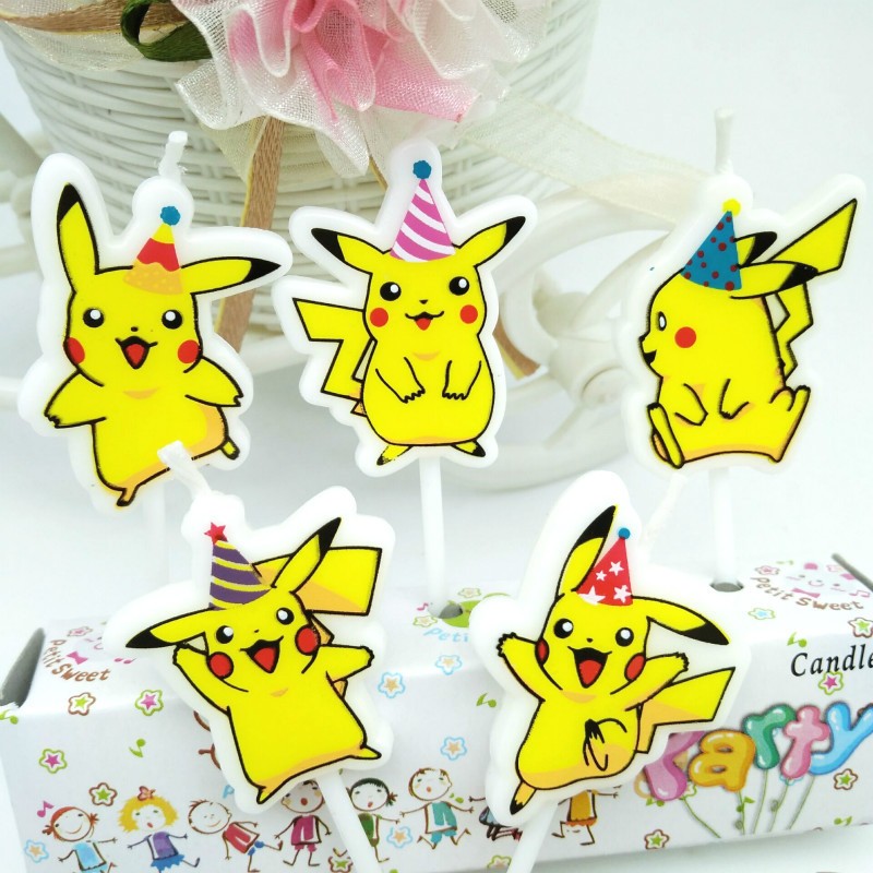 5pcs/lot Pokemon Birthday Cake - Holiday Candle Set review and price