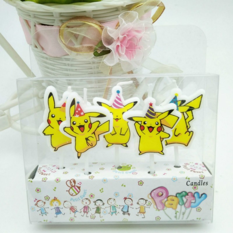 5pcs/lot Pokemon Birthday Cake - Holiday Candle Set review and price