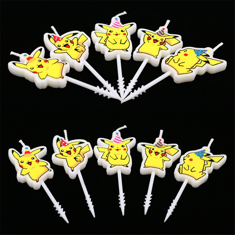 5pcs/lot Pokemon Birthday Cake - Holiday Candle Set review and price