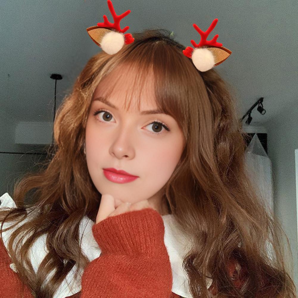 Reindeer Antler Clip Reindeer  - Reindeer Antlers Headband review and price