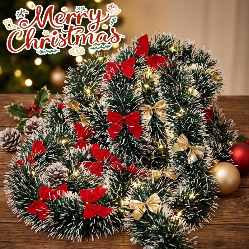 20/2m Christmas Tinsel Garland - Tinsel Garland Decoration review and price