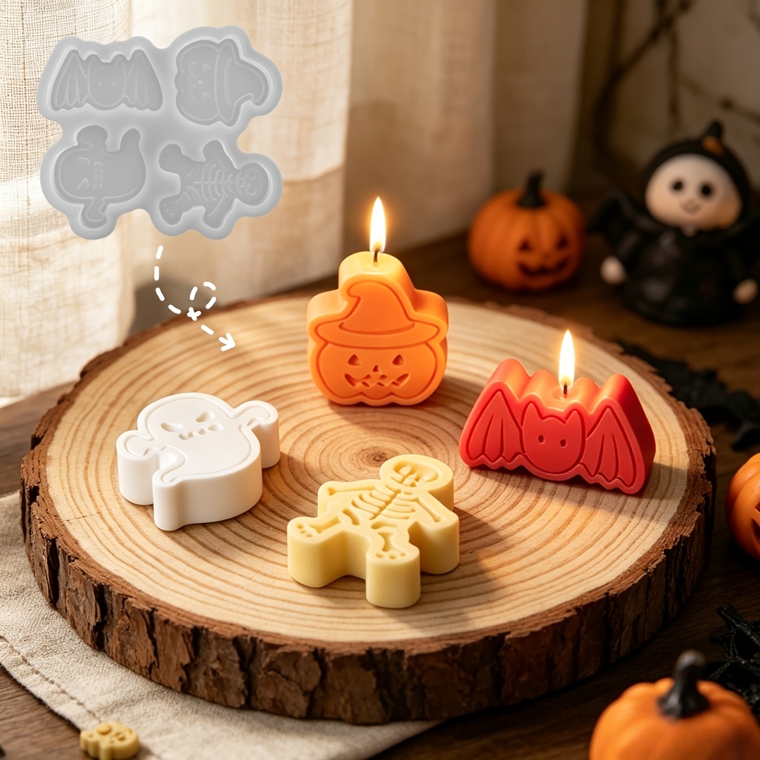 4-cavity silicone resin mold s - Holiday Candle Set review and price
