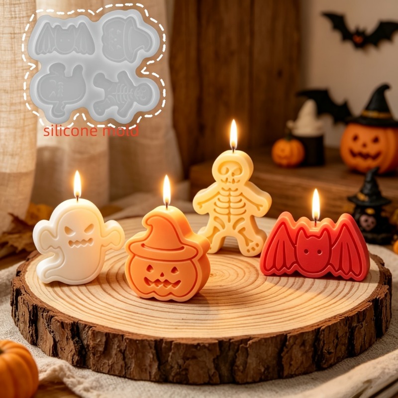 4-cavity silicone resin mold s - Holiday Candle Set review and price