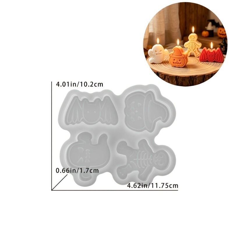 4-cavity silicone resin mold s - Holiday Candle Set review and price